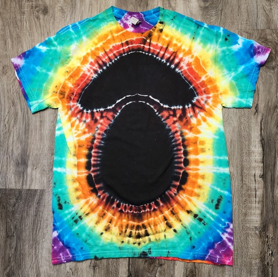mushroom tie dye t shirt