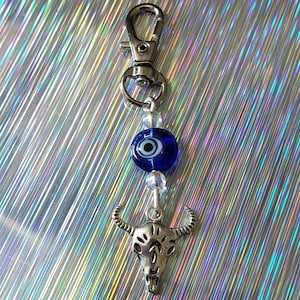 Evil eye collar charm