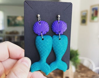 Little mermaid earrings