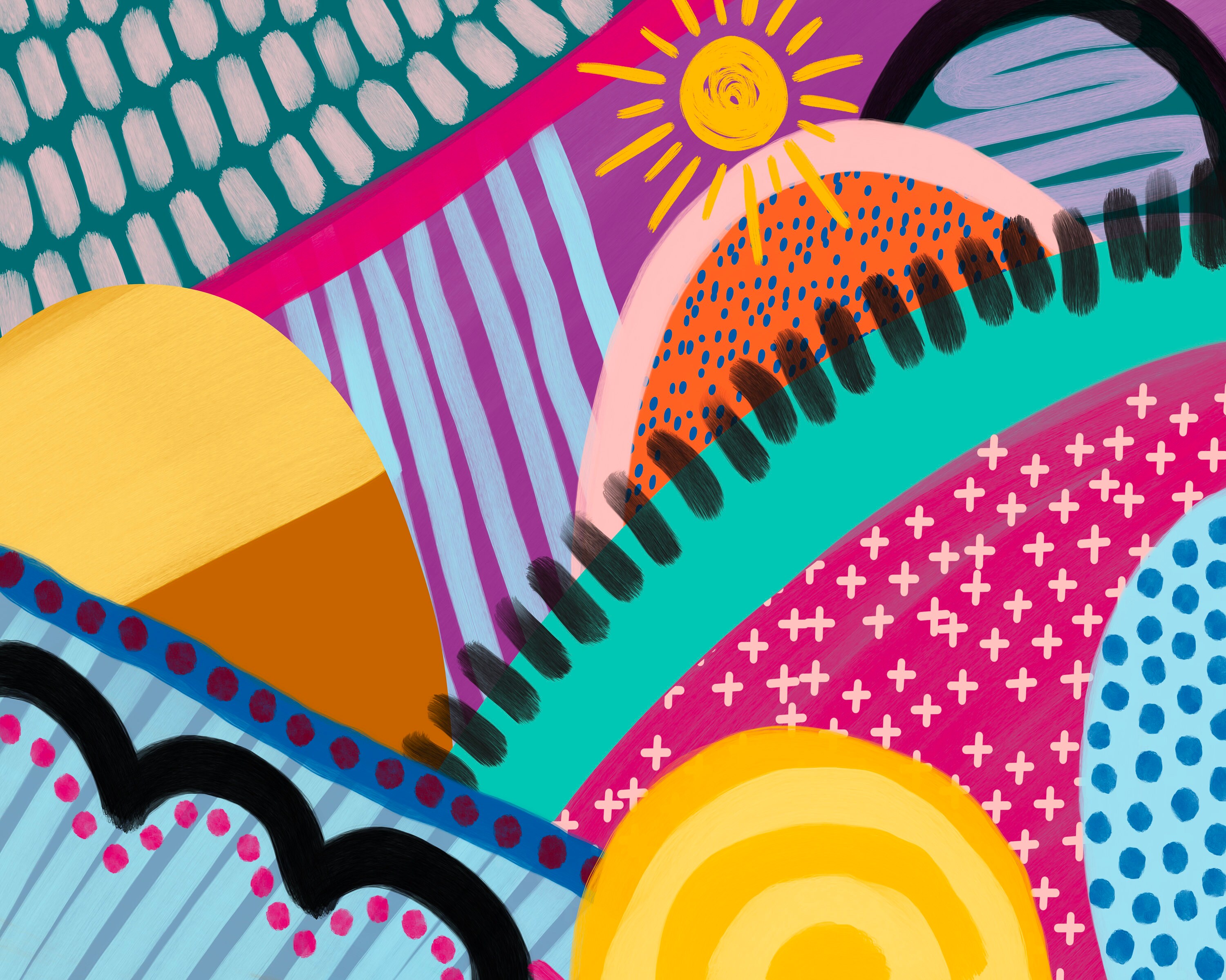 Gallery Wall Prints Set of Vivid Prints Colorful Wall Art Etsy