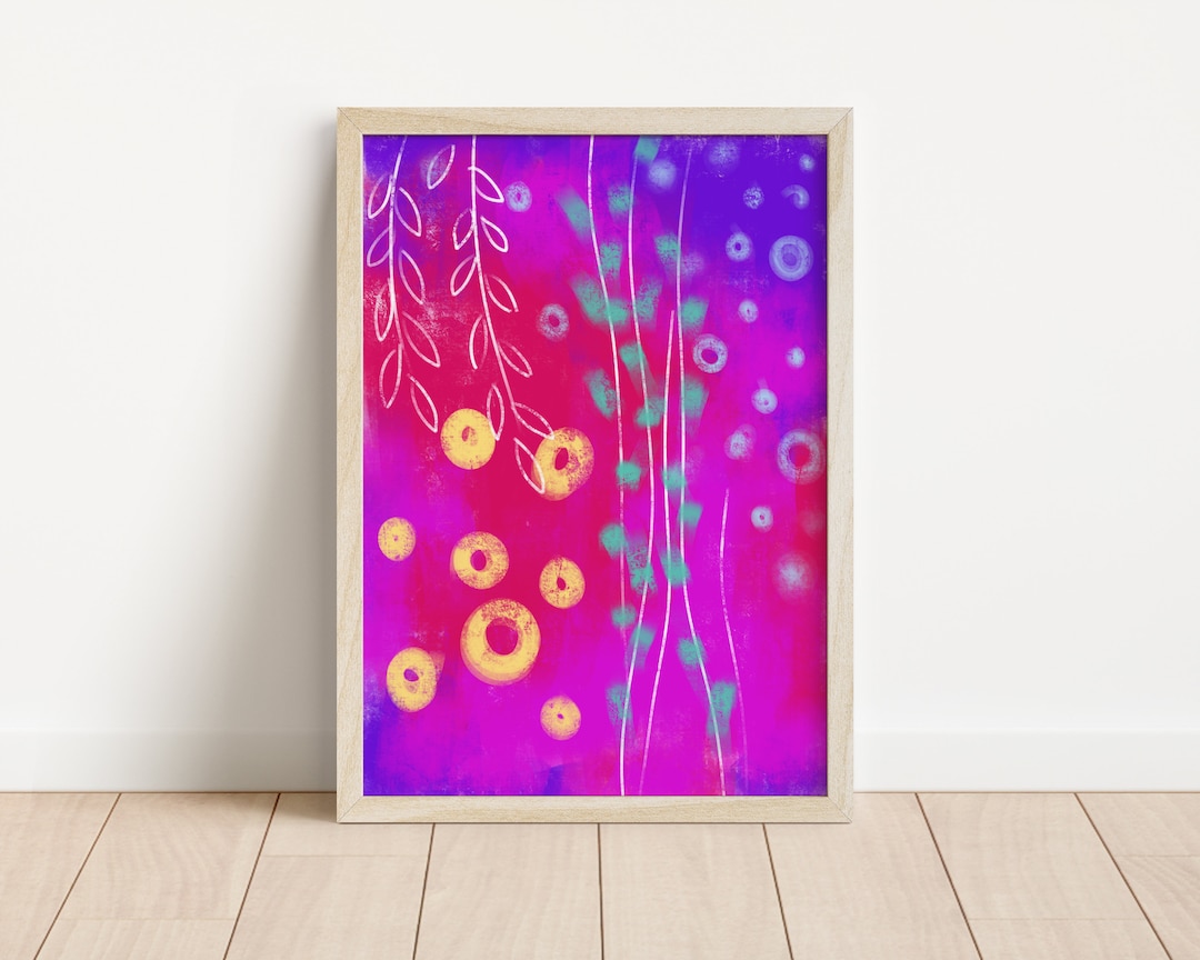 Colorful Abstract Art Painting Downloadable Printable Art Instant Art ...