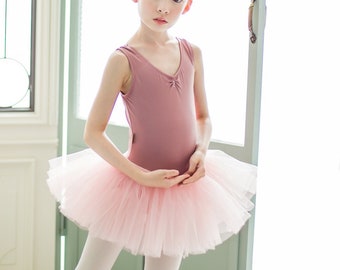 Girls Ballet Tutu Dress | Large Strap Tutu Dress | Leotard with Tutu Skirts | Tutu Dress | Ballet Tutu | Toddler Ballet Dress