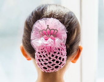 Ballet Hair Net With Barrette Clip | Ballet Hair Bun Cover