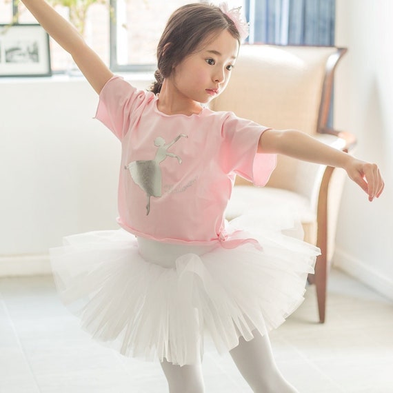 Girls Ballet Top, Short Sleeve, Wannabe Ballerina T Shirts, Ballet