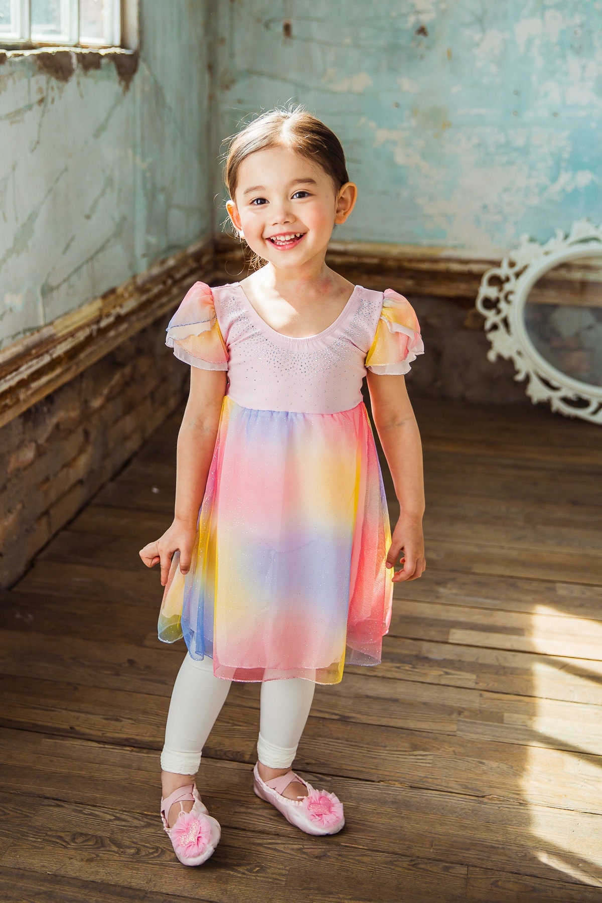 Ballet Chiffon Dress | Leotards for Girls Ballet Leotard with Chiffon Skirts | Chiffon ballet Dress | Toddler Ballet Dress