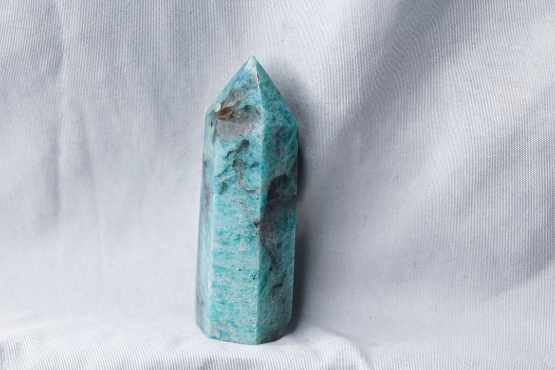 Stunning Amazonite and Smoky Quartz Tower - Etsy