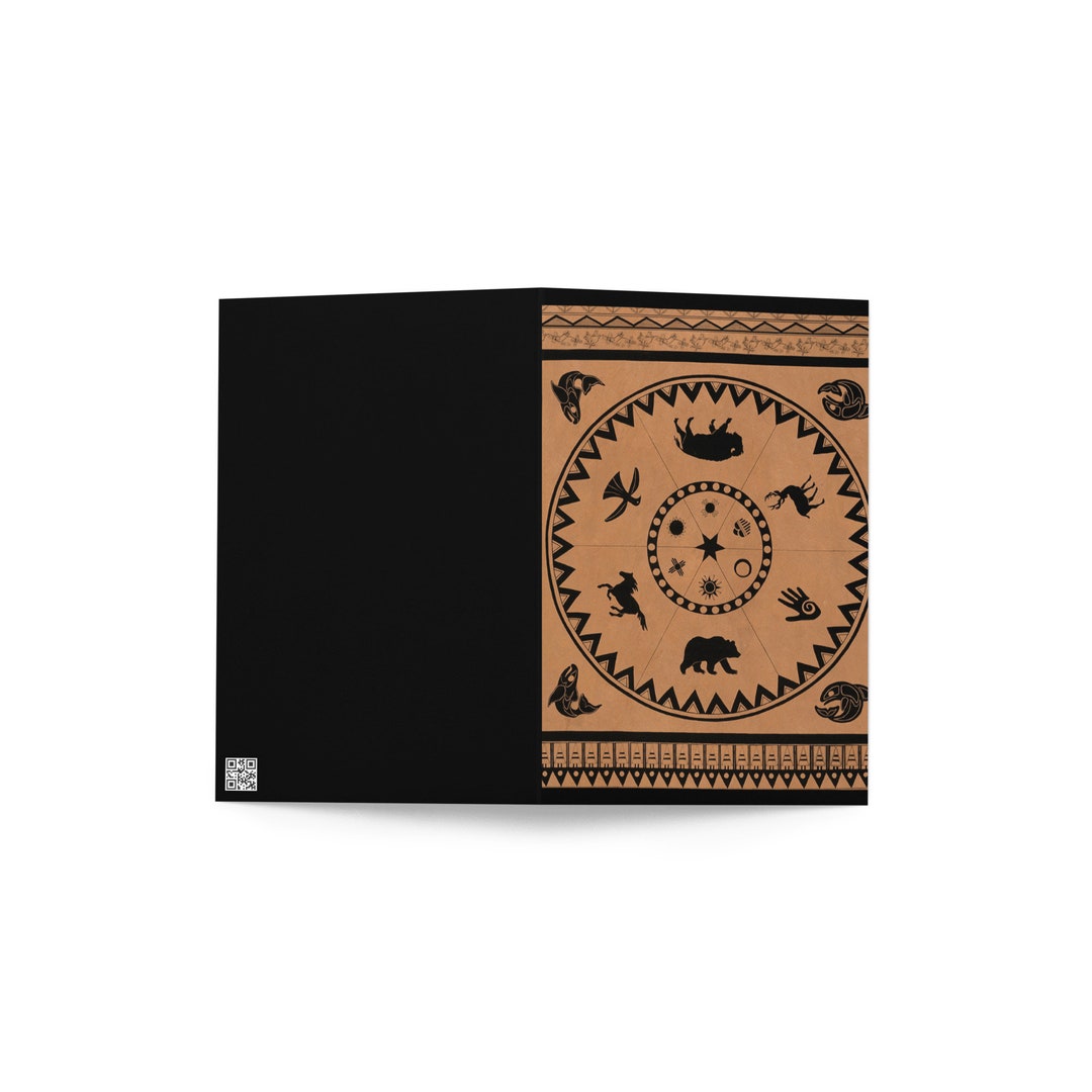 Indigenous Greeting Card Native American Card American Etsy