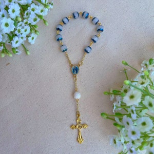 Blessed Virgin Mary Inspired Pocket Rosary + Essential Oil Diffuser