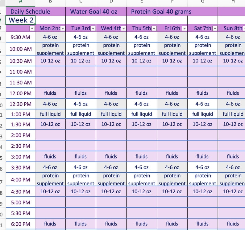 Personalized Postop Bariatric Trackers Etsy