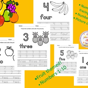 Number Tracing Worksheet 1-10