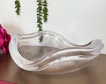 Vintage Ritts Astrolite Lucite Bowl: MCM Hollywood Regency Centerpiece