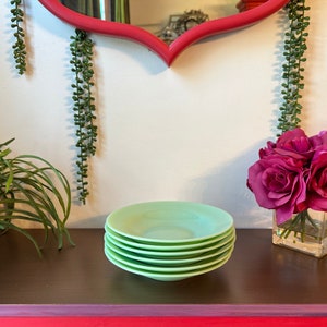 Vintage Fire King Jadeite Bowls Set of 6