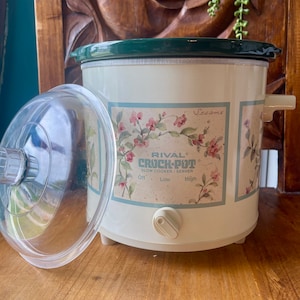 Awesome Vintage Enamel Electric Nesco Casserole Maker Crockpot With Cloth  Cord Nesco 5011 