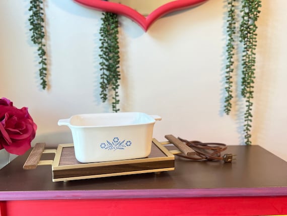 Vintage Corning Ware Blue Cornflower Casserole Dish and 1970s Hot Plate Blue Cornflower Corning Ware Vintage Hot Plate Food Warmer Etsy Australia
