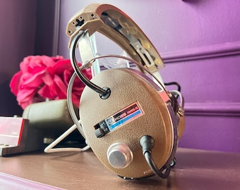 Vintage Koss Phase 2+2 Loudspeakers | Retro Wired Ear Muff Headphones