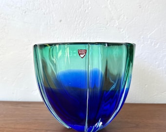 Erika Lagerbielke for Orrefors Gallery Studio Glass Bowl Vintage
