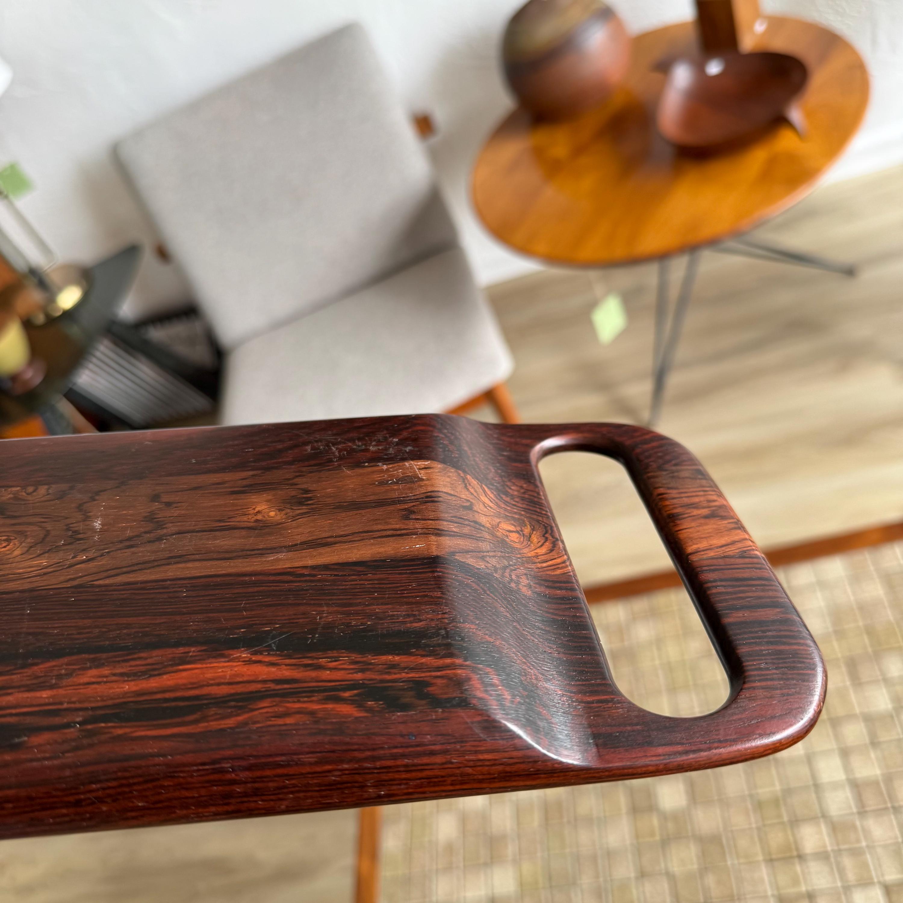 Jean Gillon Brazilian Jacaranda Long Handled Tray - Etsy