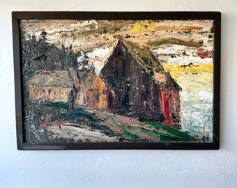 Jack Stangle 1956 Abstract Expressionist  Impasto Oil Painting