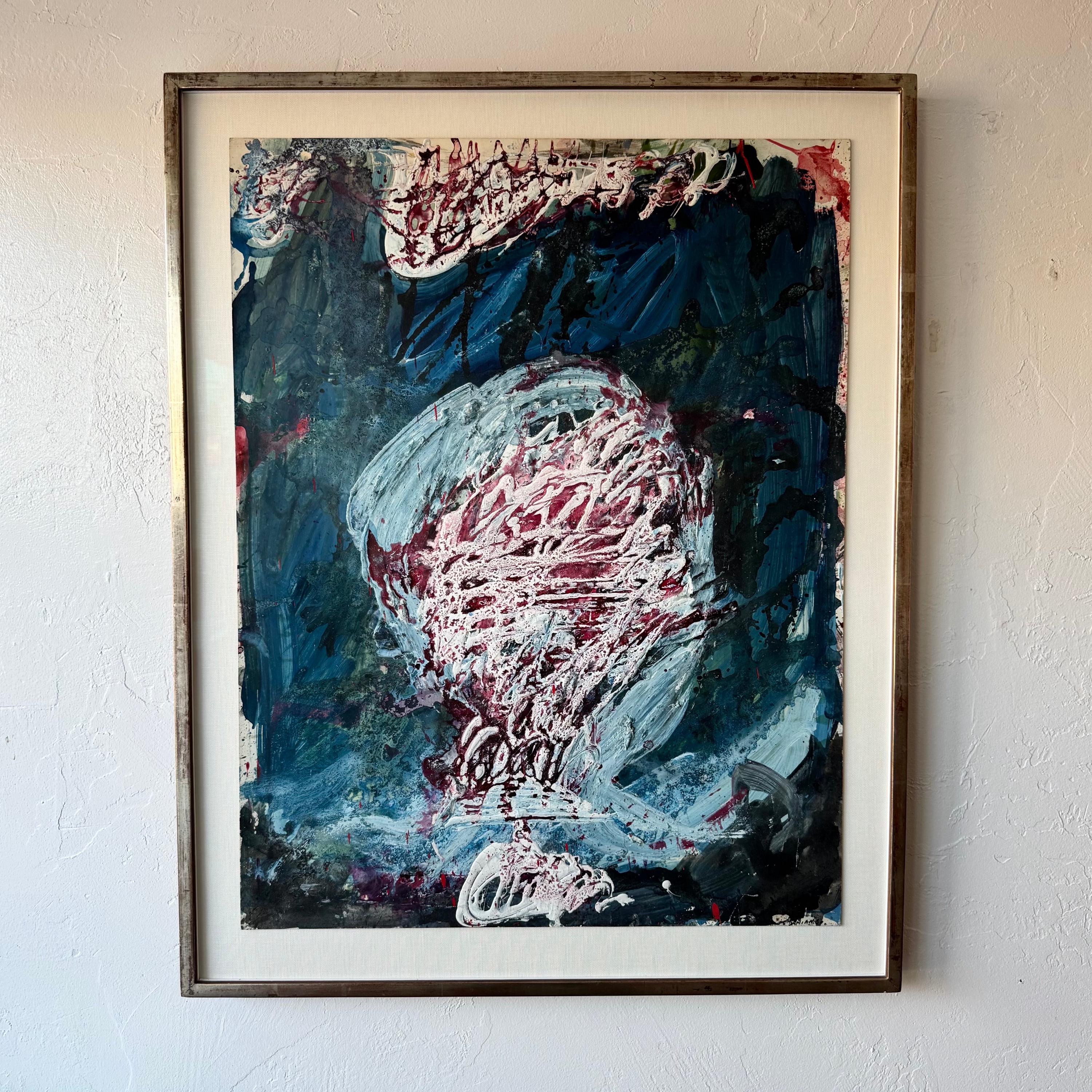 ホリア・ダミアン抽象油絵（ロバート・クーリッケ額装） - Etsy 日本