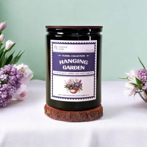 Hanging Garden 10 oz Scented Soy Candle, spring scent, floral scent, fresh, gift for flower lover, garden scent, gift for her, candle gift