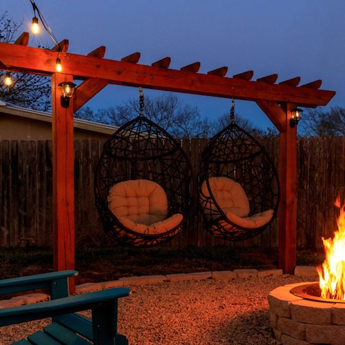 Hanging Egg Chair Outdoor Pergola Building Plans & Sketchup 3D Etsy