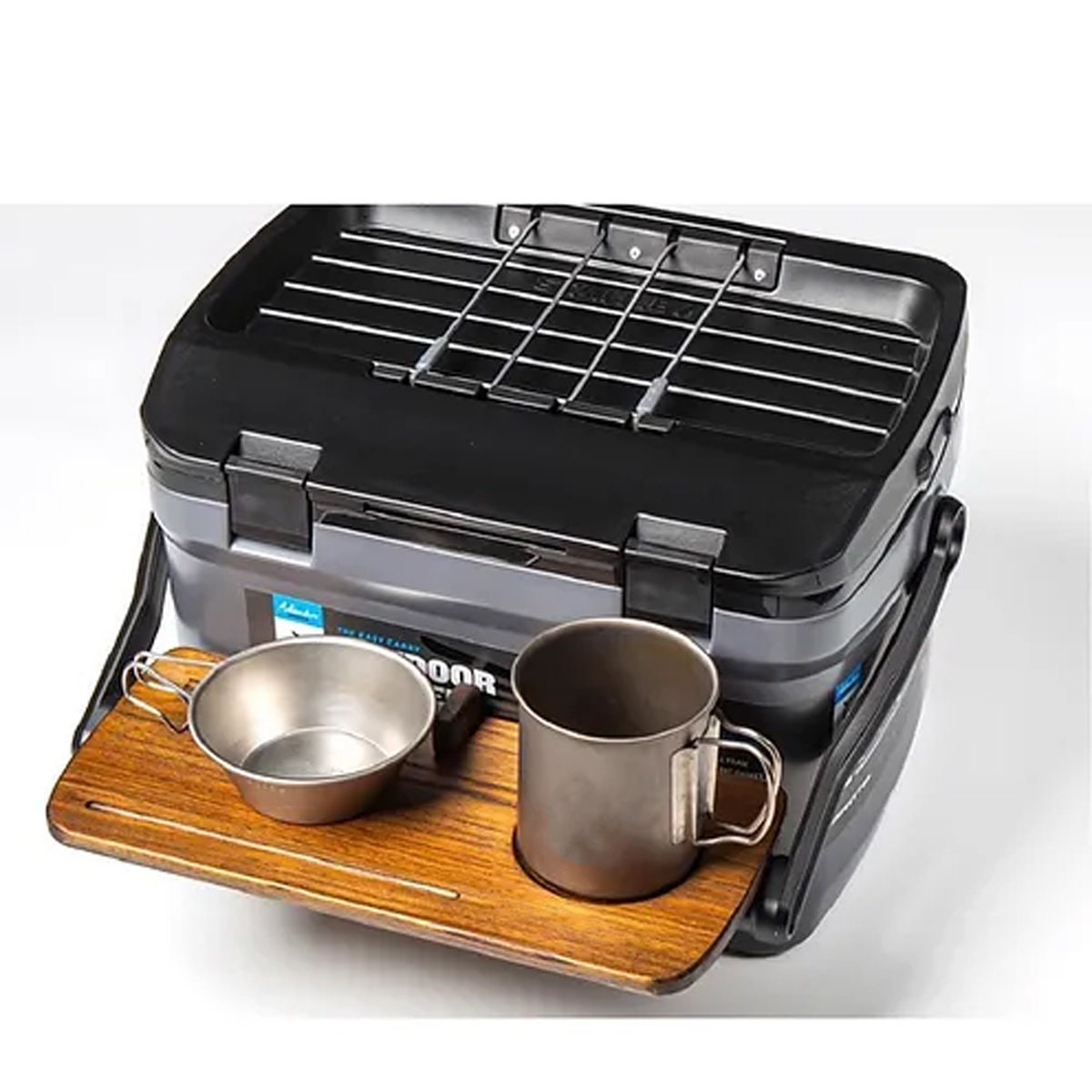 Lunch cooler with sales tray