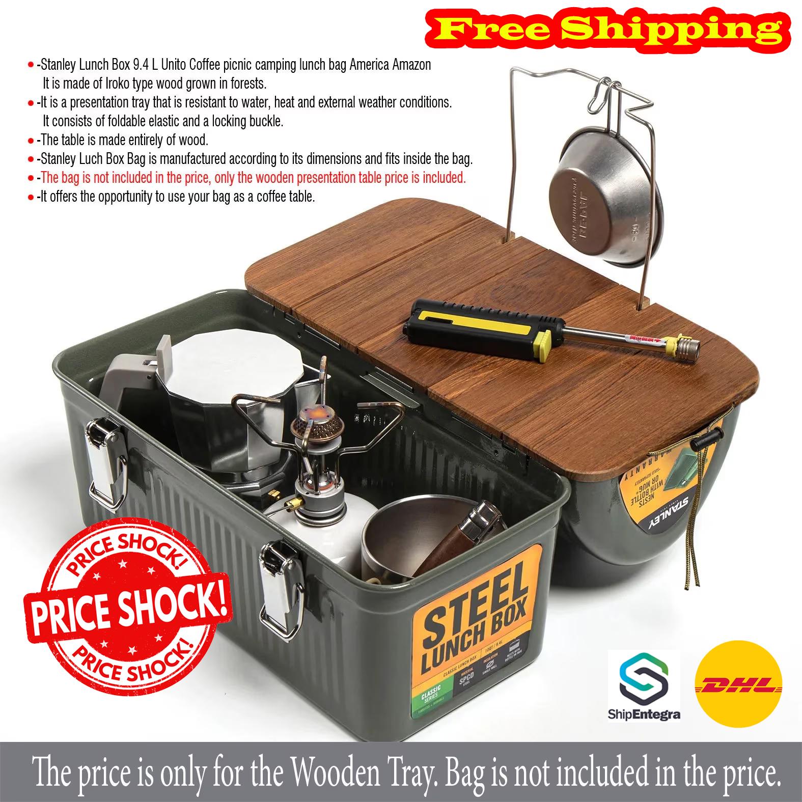 Water Resistant for Stanley Lunch Box. Handmade Wooden Tray. It is