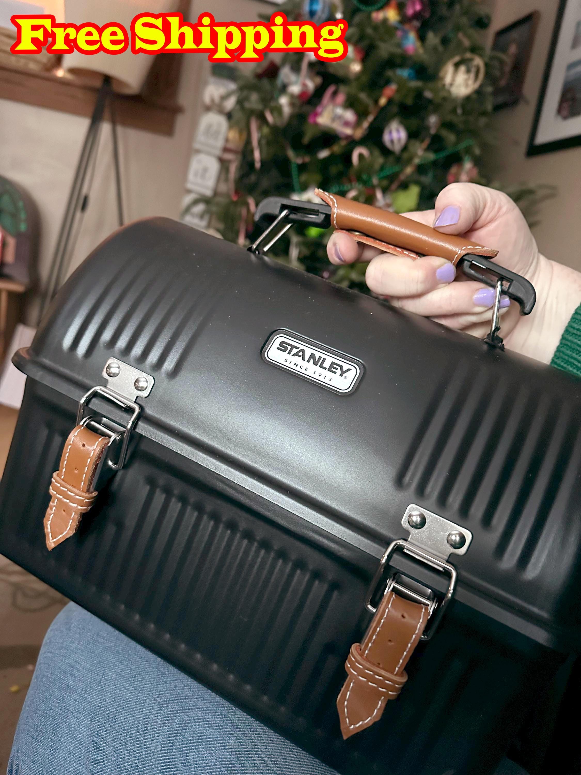 Stanley Lunch Box 9.4 Lt 10 Qt Personalized Leather Accessory. A
