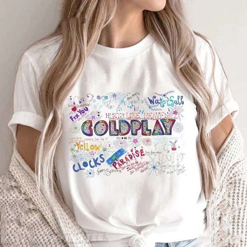 Coldplay Music Of The Spheres Tour 2023 Double Sided T Shirt Designed &  Sold By Anestassia Willing