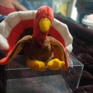 Rare TY Beanie Baby "Gobbles" with errors