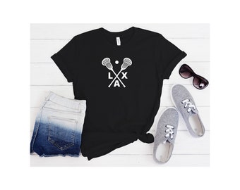 Lacrosse Sticks Graphic T-Shirt, LAX Tee