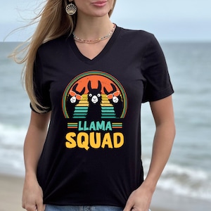 Llama Squad Shirt: Retro Animal Lover Tee