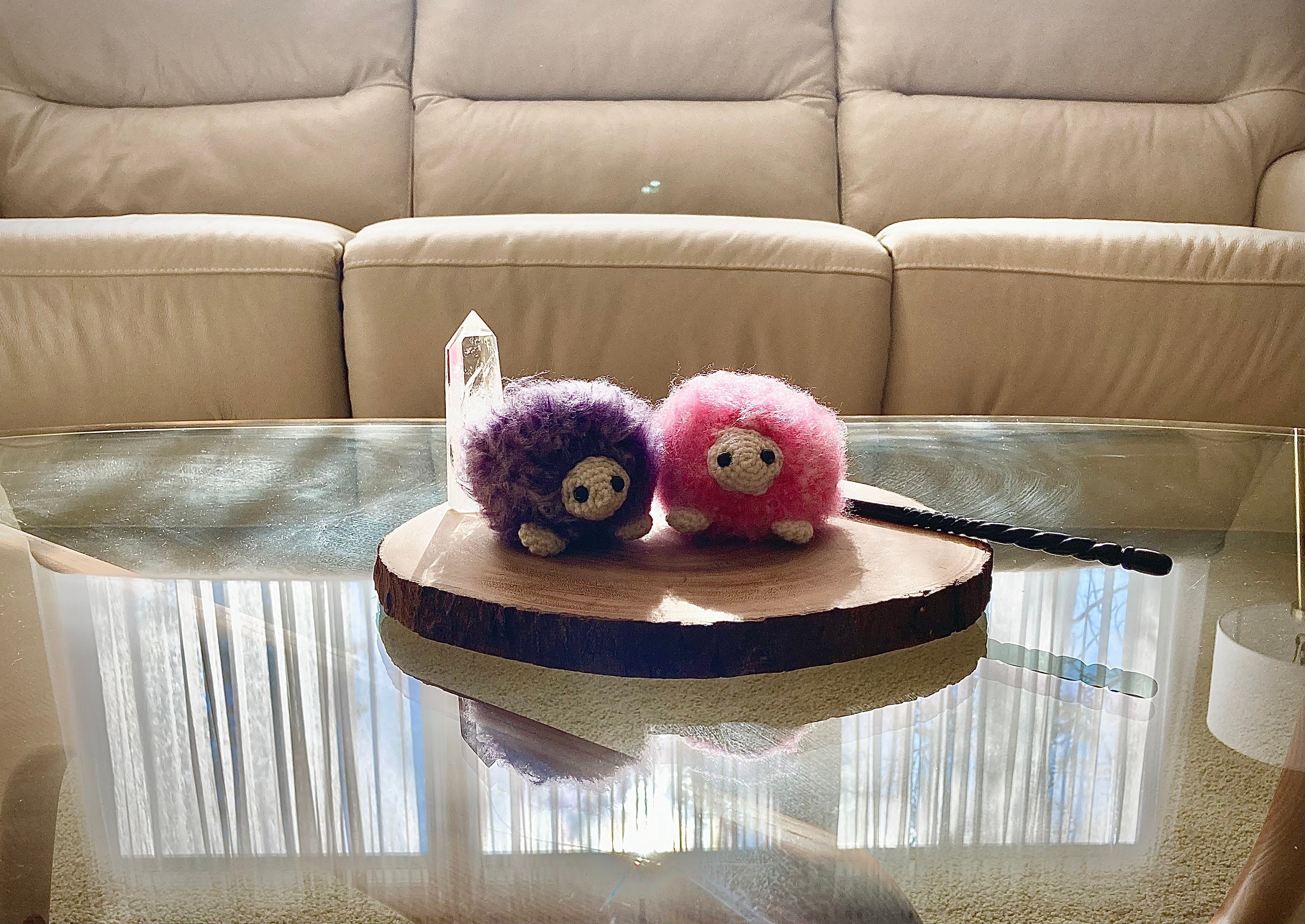 Purple Pygmy Puff With Sound