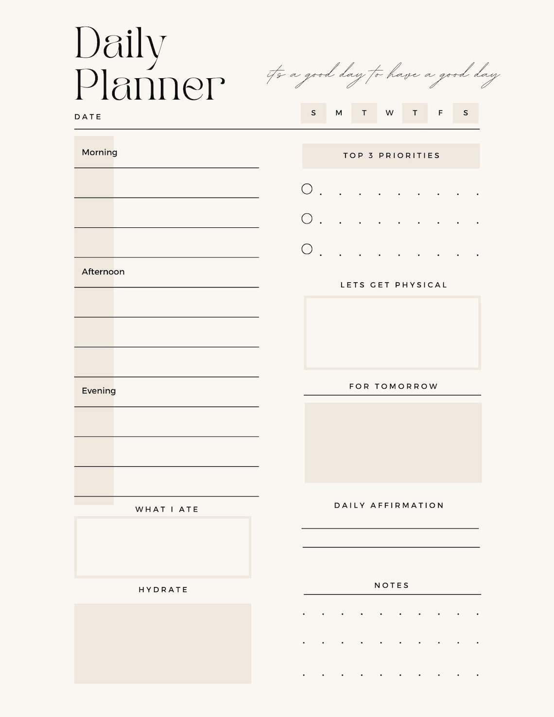 Daily Planner - Etsy