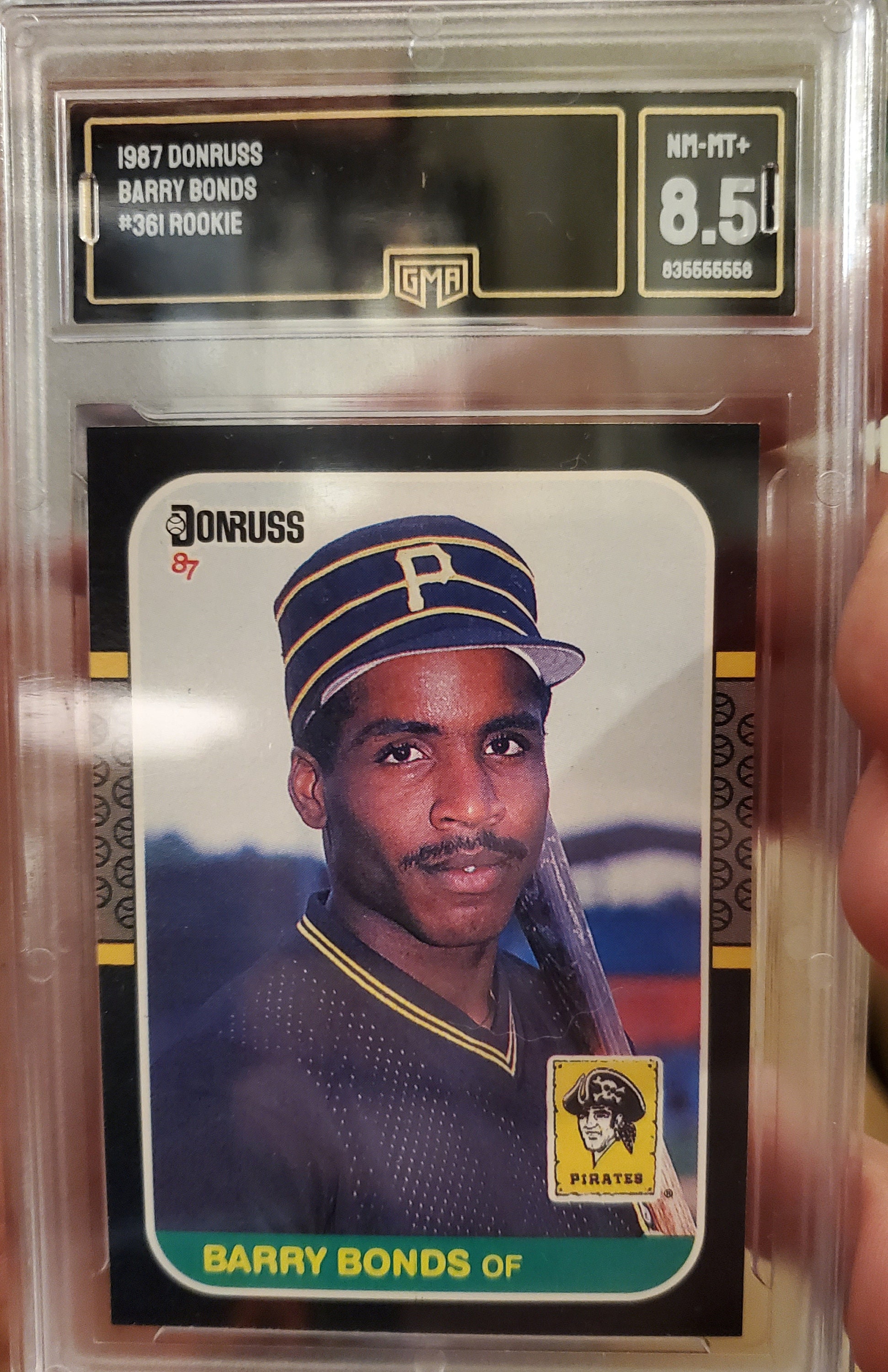 2 Barry Bonds GMA 9 and 8.5 Graded Cards. 1987 Donruss 361 & - Etsy
