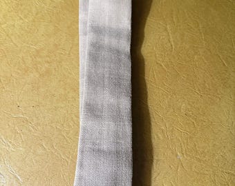 Pips by Rooster Vintage Linen Necktie Moygashel Irish Linen Slim