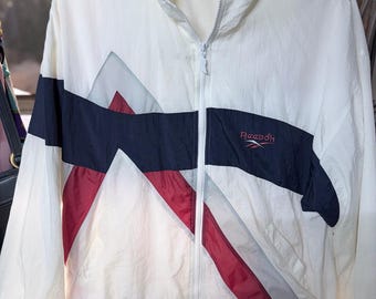Vintage 90s Reebok Colorblock Windbreaker Jacket