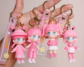 Cute girl keychain