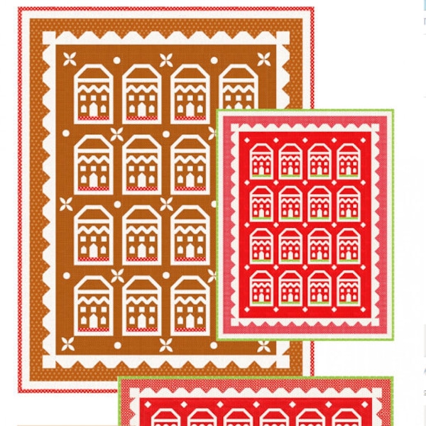 Gingerbread/ Fig Tree Quilts Christmas Pattern/ Gingerbread House Quilt Pattern