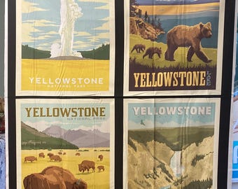 Nationalparks der Anderson Group. Ein Riley Blake Stoff Panel