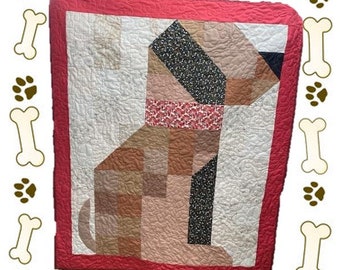 Charm Serie Quilt Kit Hund Pattern