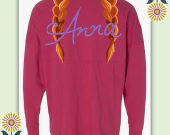 Camiseta Spirit inspirada en las princesas de Disney, versión Anna