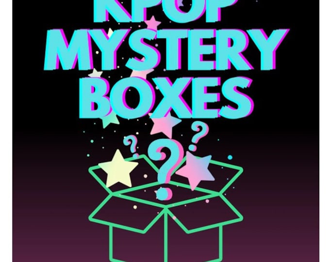 Boîte mystère inspirée de la Kpop, articles de fandom, autocollants et plus