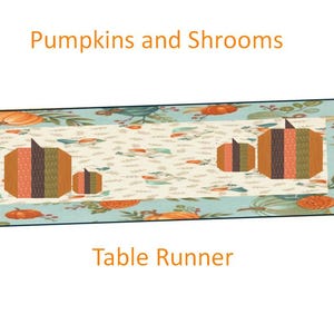 Harvest Pumpkin Table Runner, Shades of Autumn Fabric