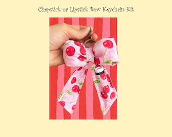 Schleife Schlüsselbund Chapstick oder Lippenstift Halter