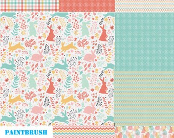 Colección de telas Easter Bunny Hope Easter y Spring Quilters de Paintbrush Studios