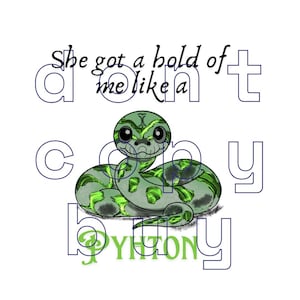 Imagen PNG inspirada en Python del álbum Winter Heptagon de Got7 para descarga digital