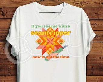 Camiseta con descosedor para acolchado