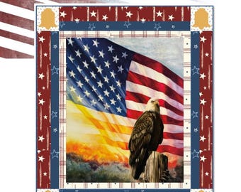 Panel y conjunto de patrones de honor americano
