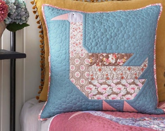 Tilda Pillow Tildas World Swimming Goose Pillow Pattern Instructions Sophie Basic and Meadow Basic Fabric Collection, Fabric Substitutions